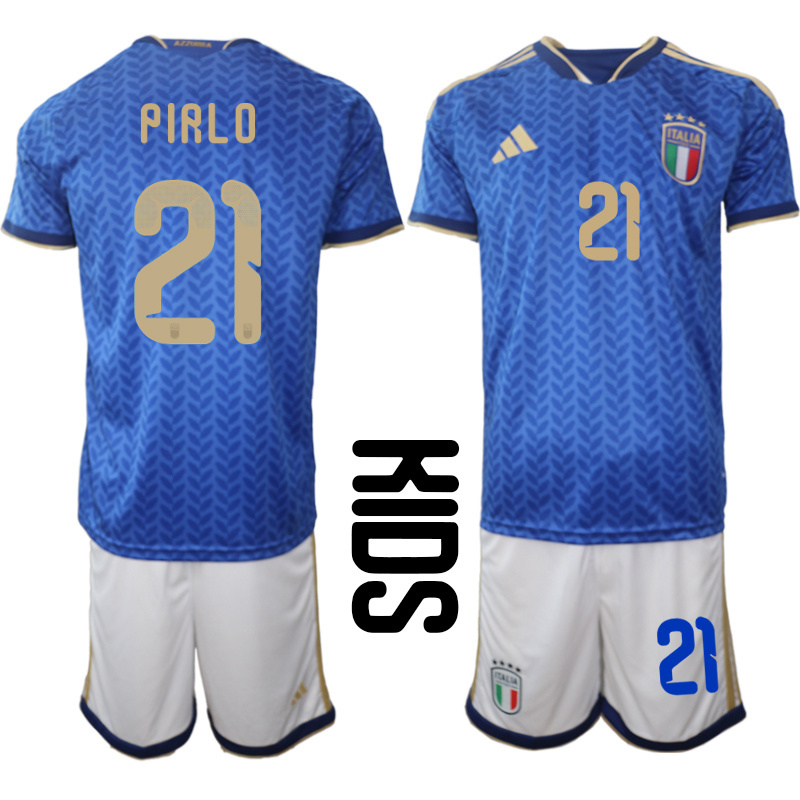 Youth Italy home 09 style 2026 World Cup Soccer jersey->youth soccer jersey->Youth Jersey